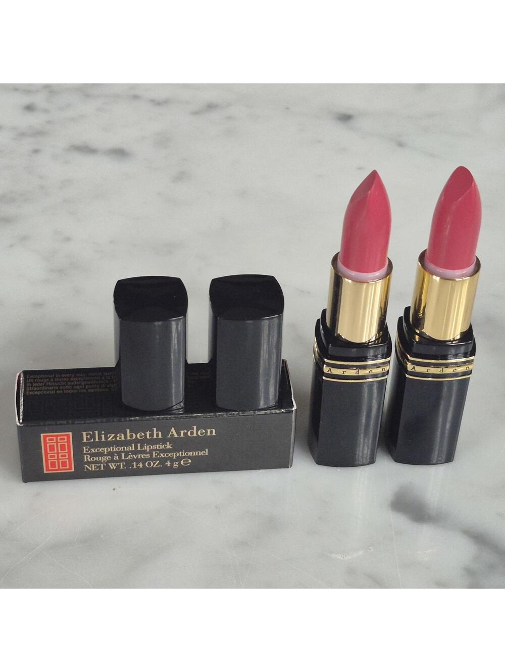 Elizabeth Arden Exceptional Lipstick FIESTA - 2 TUBES Both Unused / 1 New in Box